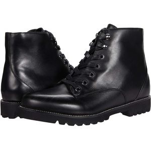 BLONDO lace up leather bootie